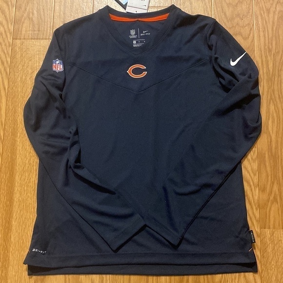 Nike Women's Chicago Bears Dri-Fit NFL Pull Over Long Sleeve Navy Shirt (Medium) - Picture 13 of 13